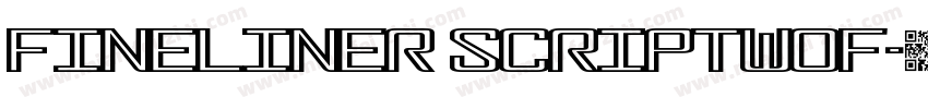 fineliner scriptwof字体转换